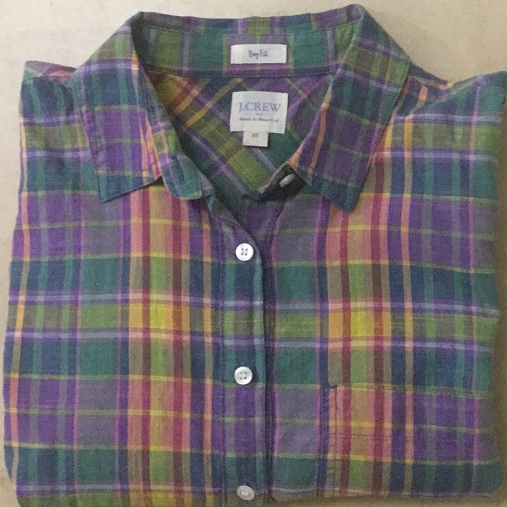 J Crew Check shirts (size: XS)